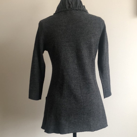 100% wool sweater cardigan grey Size Small, Like new condition - Picture 8 of 16
